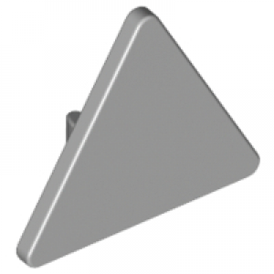 verkeersbord 2x2 driehoek met clip light bluish gray